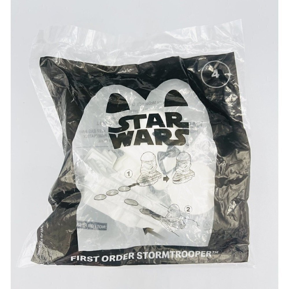 First Order Stormtrooper STAR WARS 2021 Happy Meal Toy #4 Disk Shooter McDonalds